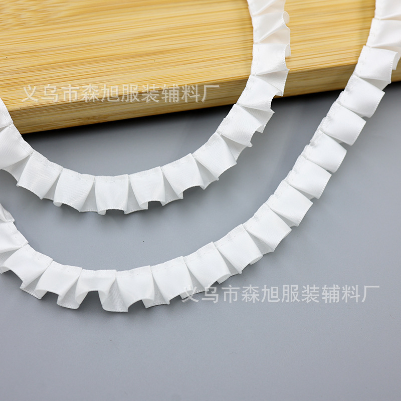 1.5cm 폴리에스터 직조 레이스, 단면 I자 주름 장식, 홈텍스타일, 커튼, 의류, 장난감 부자재(재고 있음)