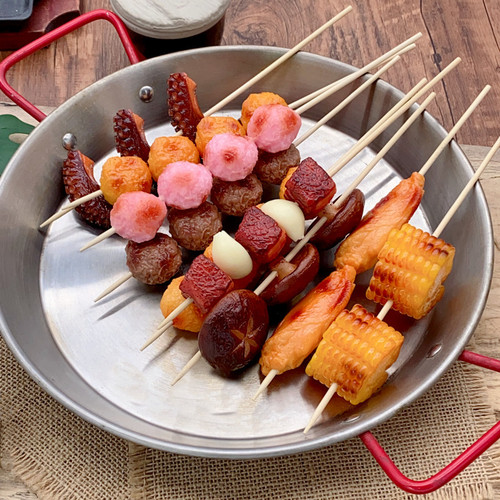 Simulated barbecue meatballs food model model room outdoor supplies display props children's play house toys