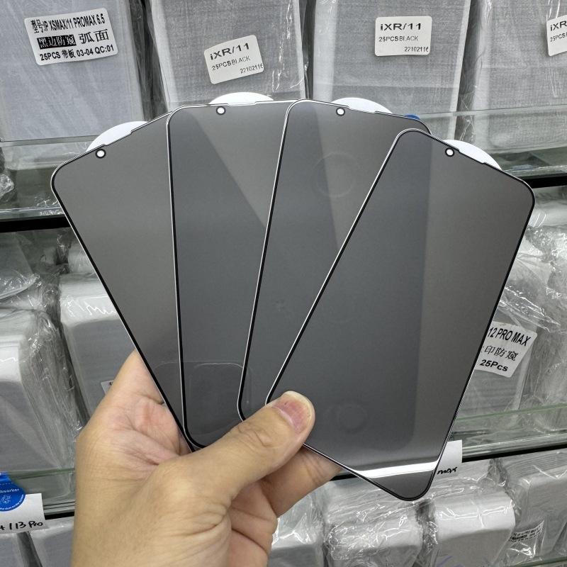 For Apple 13 Anti-peeping High Aluminum iphone13proMax Screen Printing Privacy Tempered Film Full Screen Protection Film