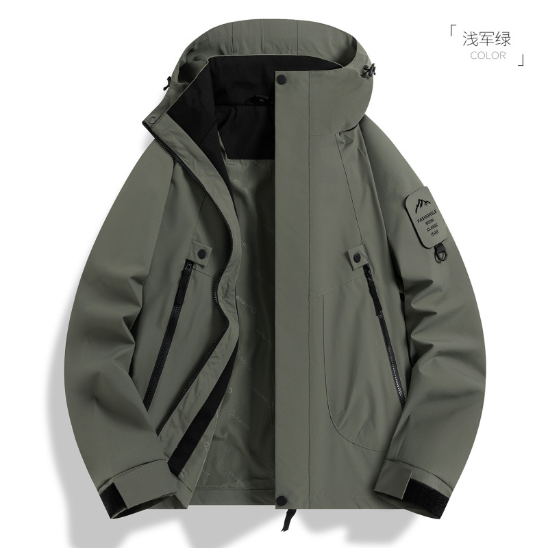 户外机能冲锋衣女款三合一防风防水情侣山系徒步进藏登山服外套男|undefined