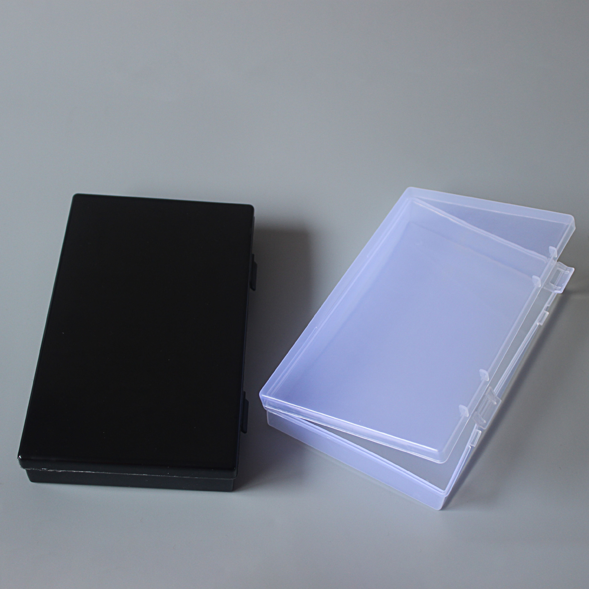 5 rectangular de almacenamiento de plástico transparente caja vacía estudiante papelería herramientas caja de plástico embalaje PP piezas caja de plástico