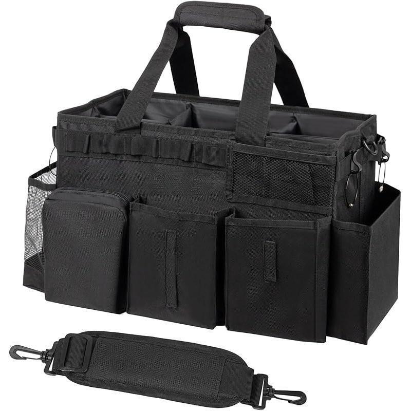 Wearable Cleaning Caddy Bag Supplies Organizer with Handle &|undefined