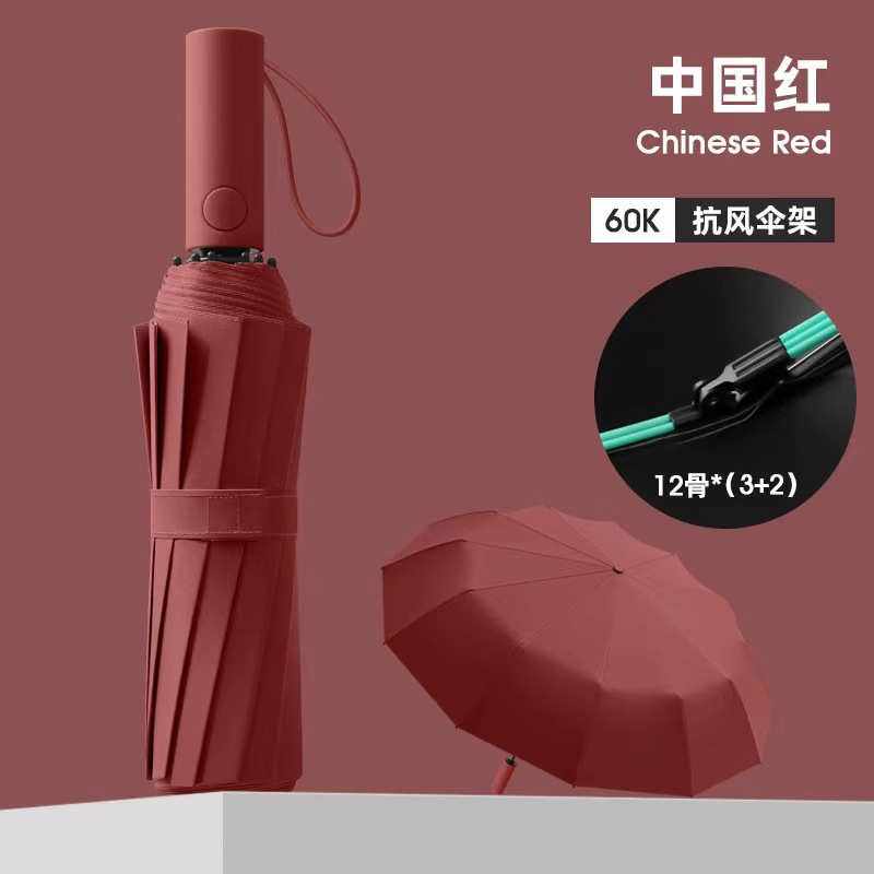 全自动雨伞男士加固防风 24骨超大双人黑胶防晒遮阳伞 晴雨两用伞|undefined