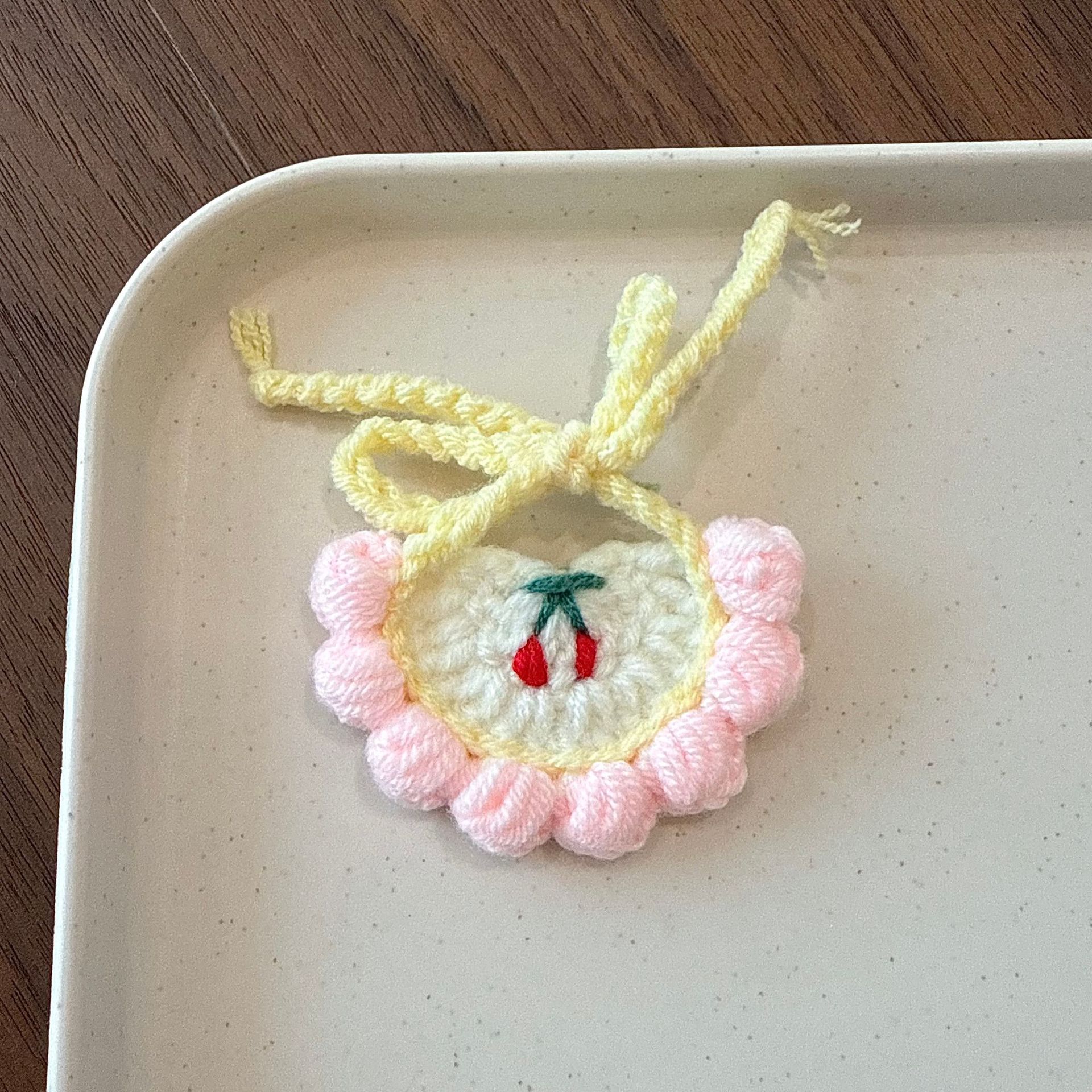 Fuchsia bib