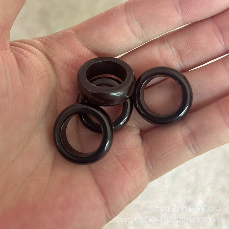 Imitation bodhi black running ring