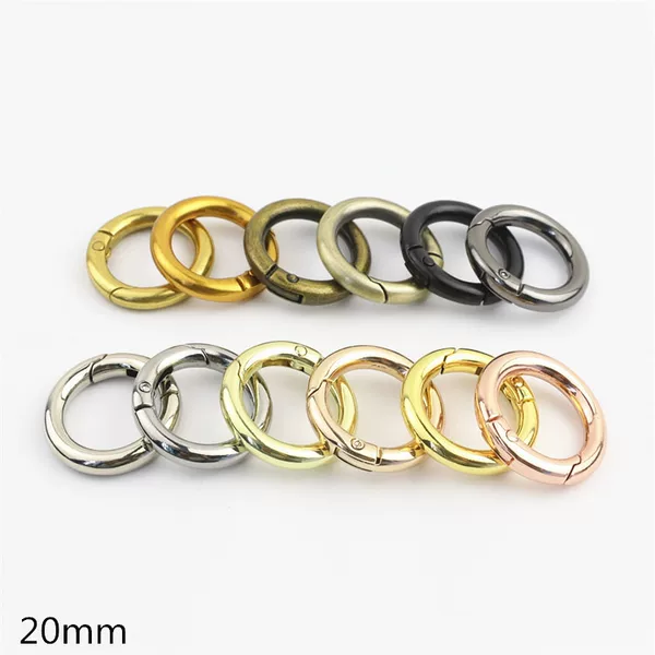 Bag accessories inner diameter 6 minutes 2cm open spring ring connection buckle open ring bag with lifting ring gold and silver