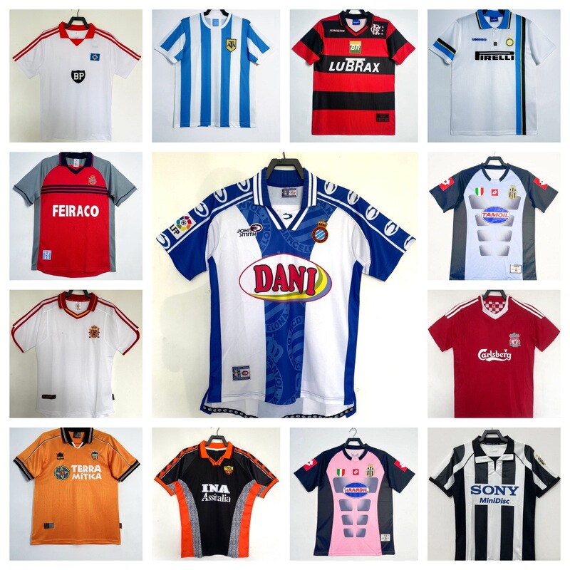 Classic Retro Jerseys from All Seasons, Collector's Items, Exclusively for Clubs, Direct Sales from the Source Factory