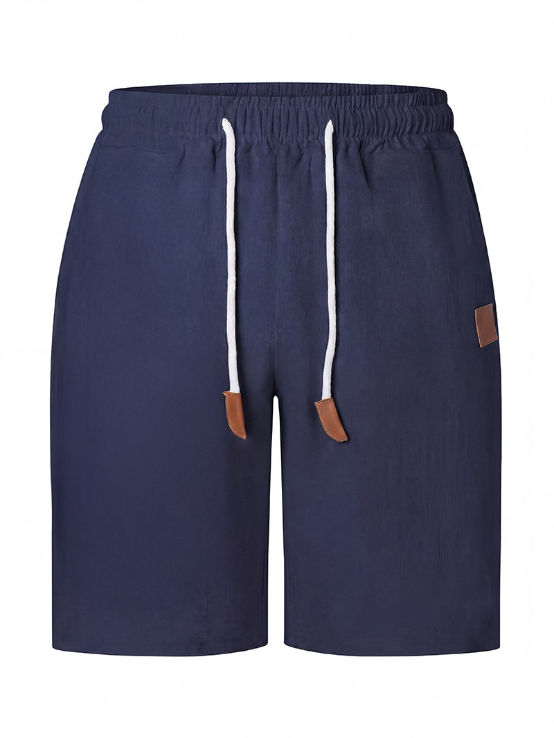 Heren linnen strandshorts in rechte pasvorm voor de zomer_voghion.com