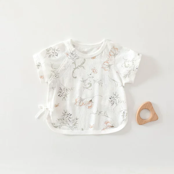 Platycodon flowers [Jaguaya Short Sleeve Half Back Clothes]