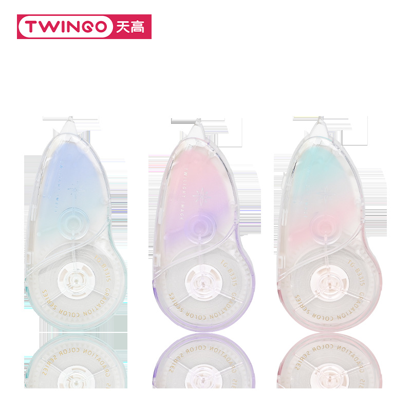 Cinturón de corrección de empuje y tracción de gran capacidad para estudiantes clásicos de color gradiente transparente de 20 metros de tarjeta única correa de modificación portátil