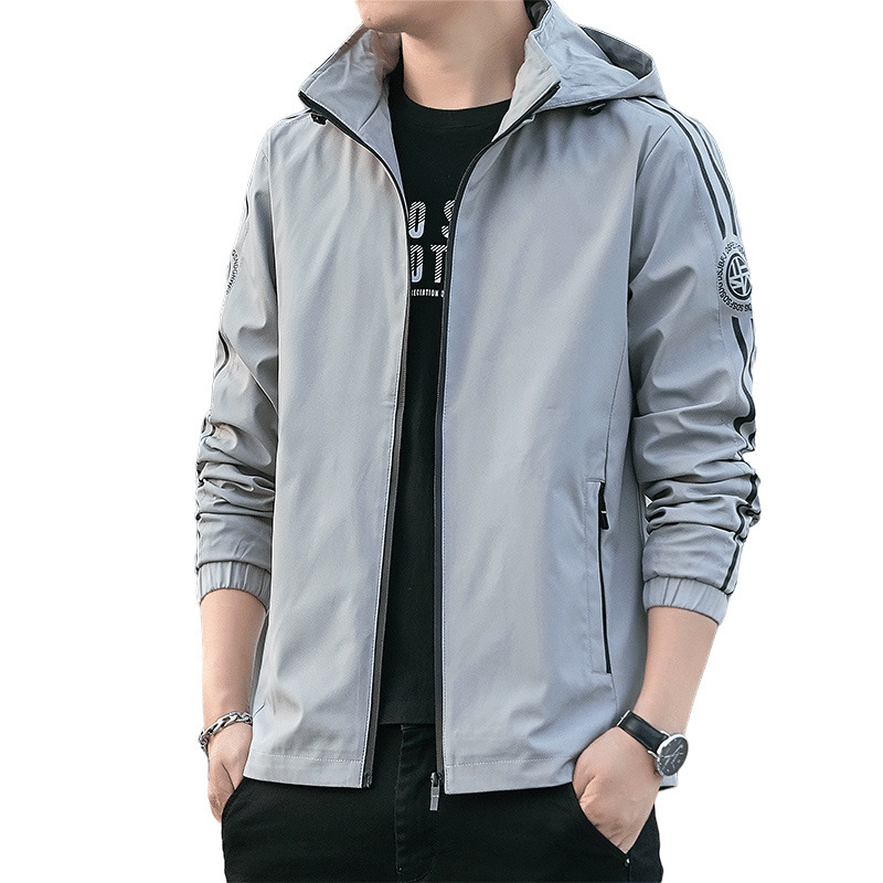Men's Clothing spring new style workwear jacket men's spring casual autumn hooded jacket_ecoleips.com