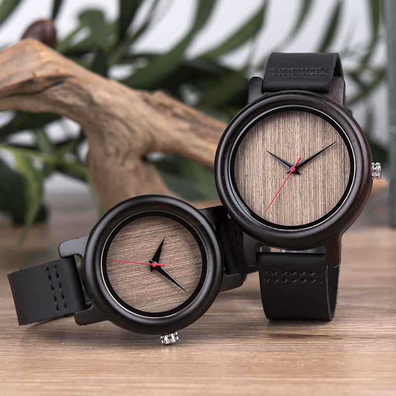 Dodo Deer Couple Wooden Quartz Watch Cross-Border Hot Selling Dropshipping Wooden Watch