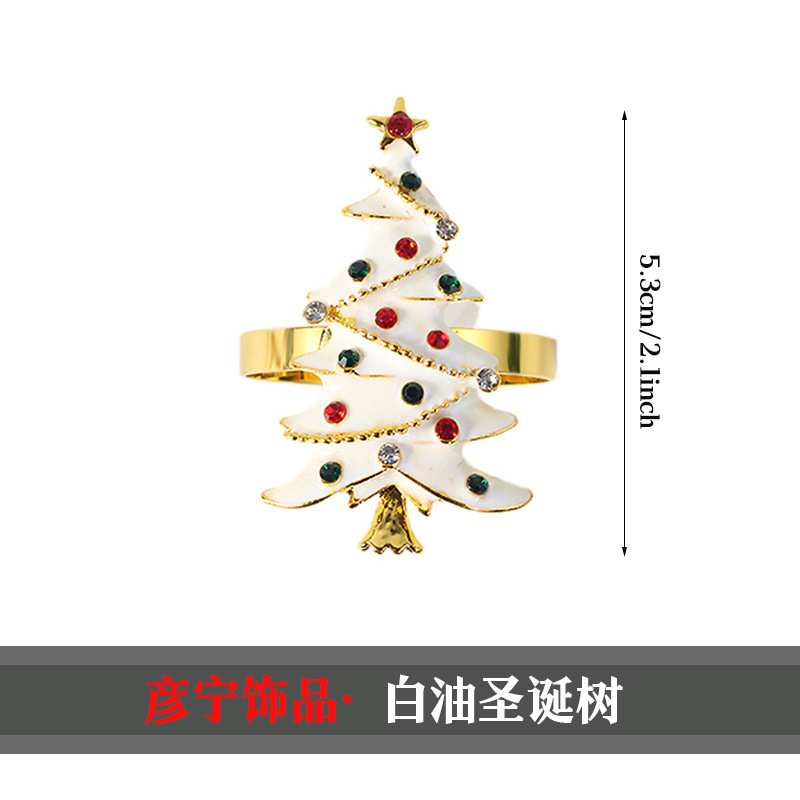 Árbol de navidad de aceite blanco