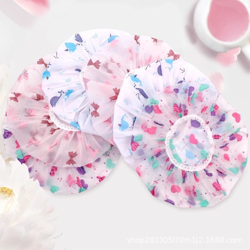 Gorro de ducha impermeable para adultos, baño de ducha para mujeres coreanas, limpieza de tareas del hogar, capucha a prueba de polvo, sombrero de cocina a prueba de aceite y humo