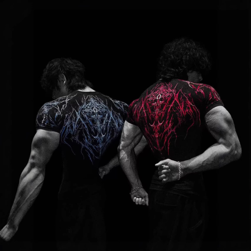 Breathedivinity2026 New Venom Dragon Slayer Men's Fitness Clothing Short-Sleeved Sports Quick-Drying Tight T-Shirt