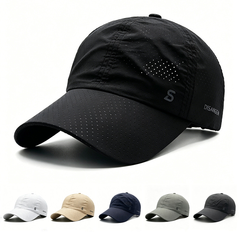 Running hat, thin, quick-drying, breathable, with a brim, suitable for outdoor activities, men's, for sun protection in summer, fishing, and as a baseball cap; new style Running hat, thin, quick-drying, breathable, with a brim, suitable for outdoor activities, men's, for sun protection in summer, fishing, and as a baseball cap; new style