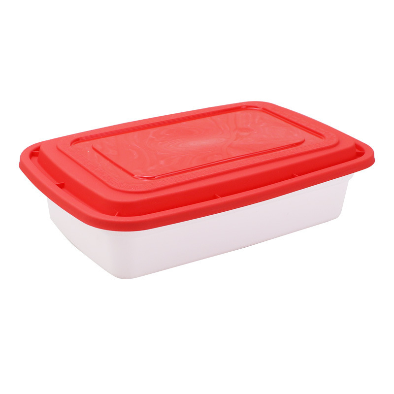 Caja cuadrada desechable caja americana 1000m grueso cuadrado blanco para llevar caja de embalaje caja de comida rápida europea KK32