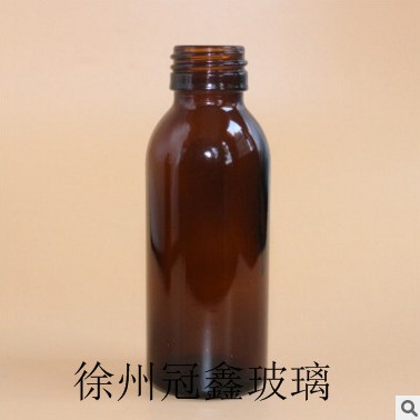 厂家现货批发100ml口服液瓶 糖浆水瓶 茶色口服液玻璃瓶