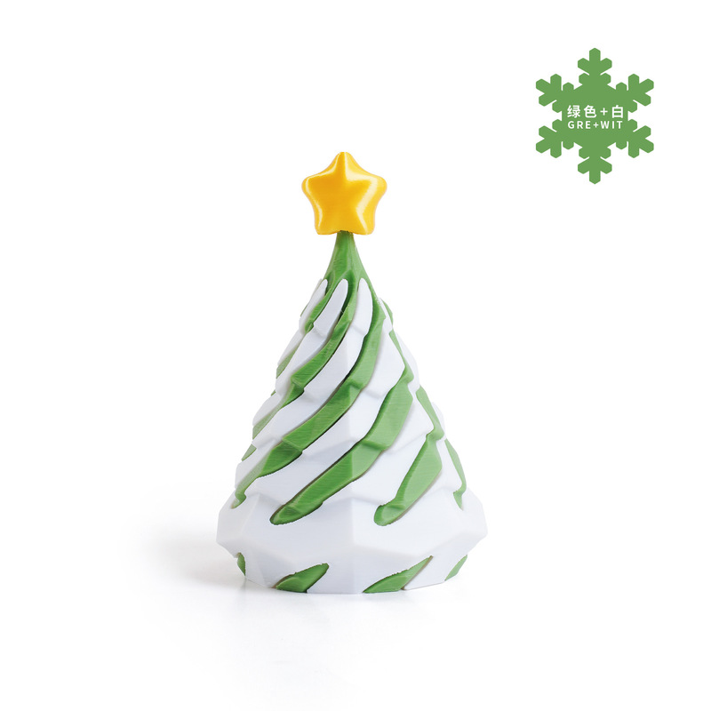 跨境新款3d打印玩具摆件Impossible Christmas tree圣诞树推推乐|undefined
