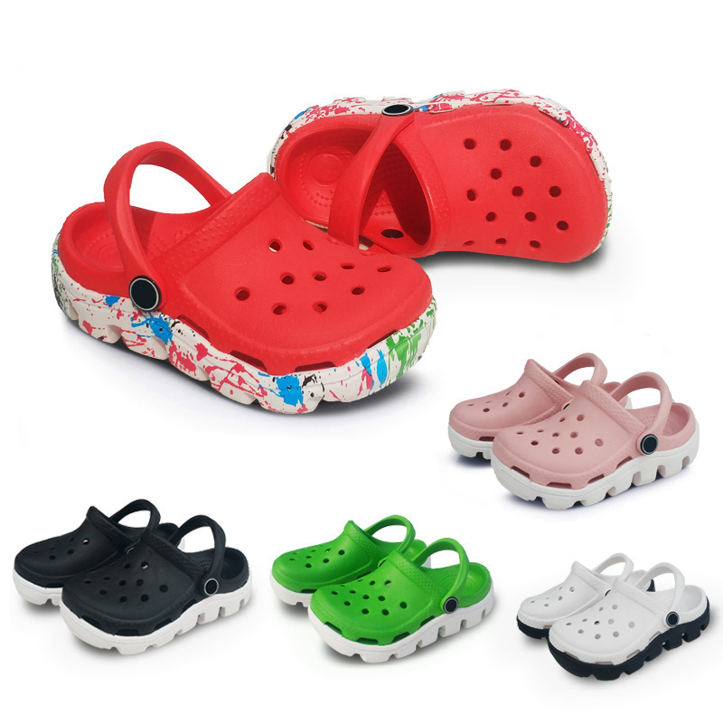 Cro Crocs Kidsren's Crocs Xiaodi Men's and Women's New Kidsren's Shoes Casual and Comfortable Flats Beach Sandals Cs
