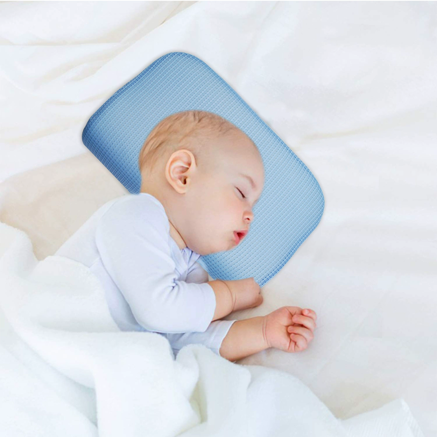 Оптовая продажа фабрики анти-отклонение защиты головы позиционирование младенческой подушки памяти новорожденных Формирование сна подушка памяти подушка