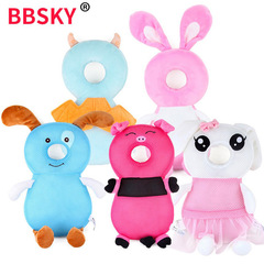 BBSKY cute animal anti-fall pillow for infants and toddlers, baby toddler anti-fall head pillow, protective equipment