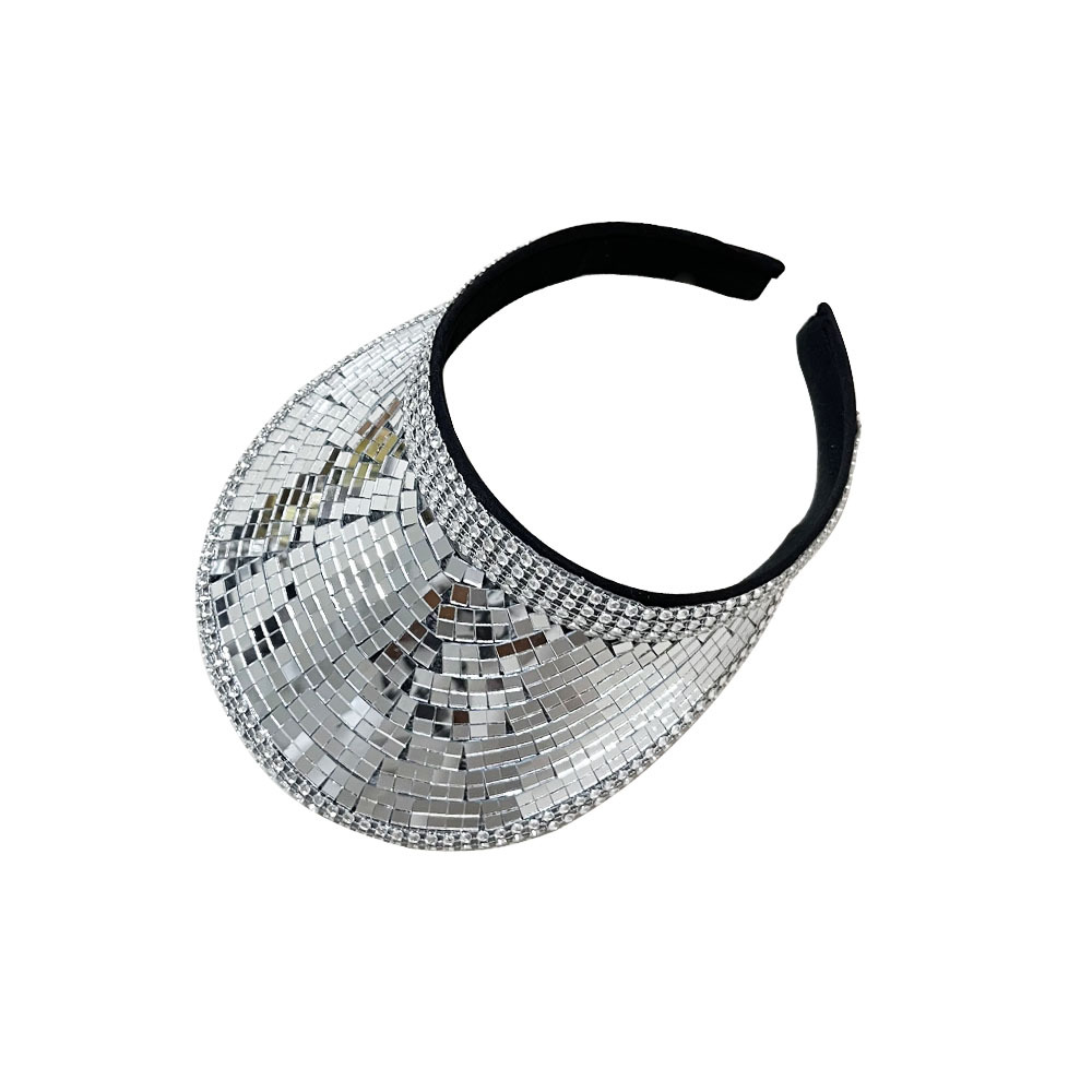 Sombrero de vaquero de disco transfronterizo sombrero láser de bola de disco sombrero de verano sombrero de fiesta sombrero de sombrero de sombrero