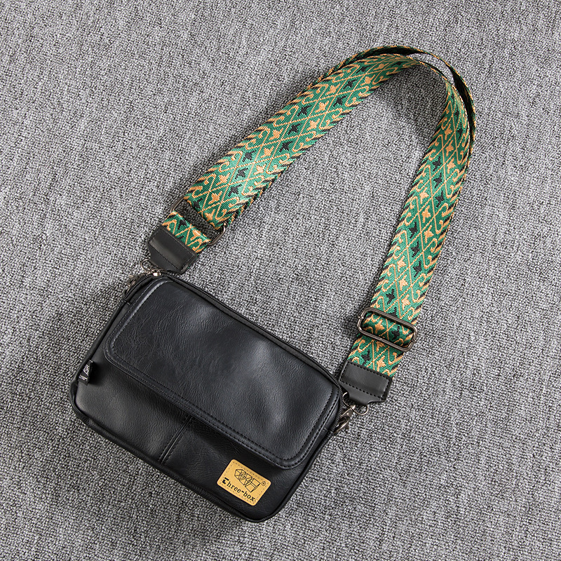 threebox youth messenger bag personalized men's leather small shoulder bag casual retro shoulder bag fashion messenger bag threebox youth messenger bag personalized men's leather small shoulder bag casual retro shoulder bag fashion messenger bag