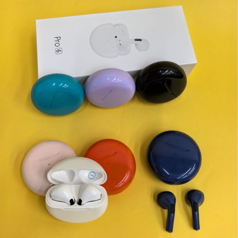 Pro6 Bluetooth Earphones High-End Noise-Cancelling In-Ear Sports Ultra-Long Battery Life Public Model Tws Wireless Earphones Gift Pro6 Bluetooth Earphones High-End Noise-Cancelling In-Ear Sports Ultra-Long Battery Life Public Model Tws Wireless Earphones Gift