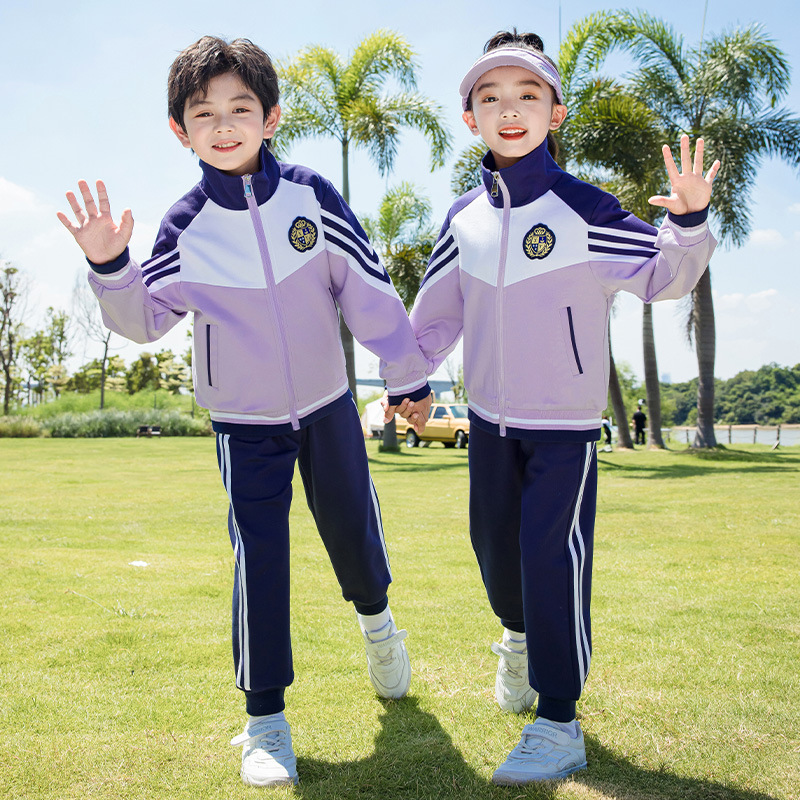 초등학교 학생을위한 교복 봄 및 가을 옷 대학 스타일 어린이 클래스 옷 1 학년 세트 유치원 정원 옷을 위한 여름 운동복