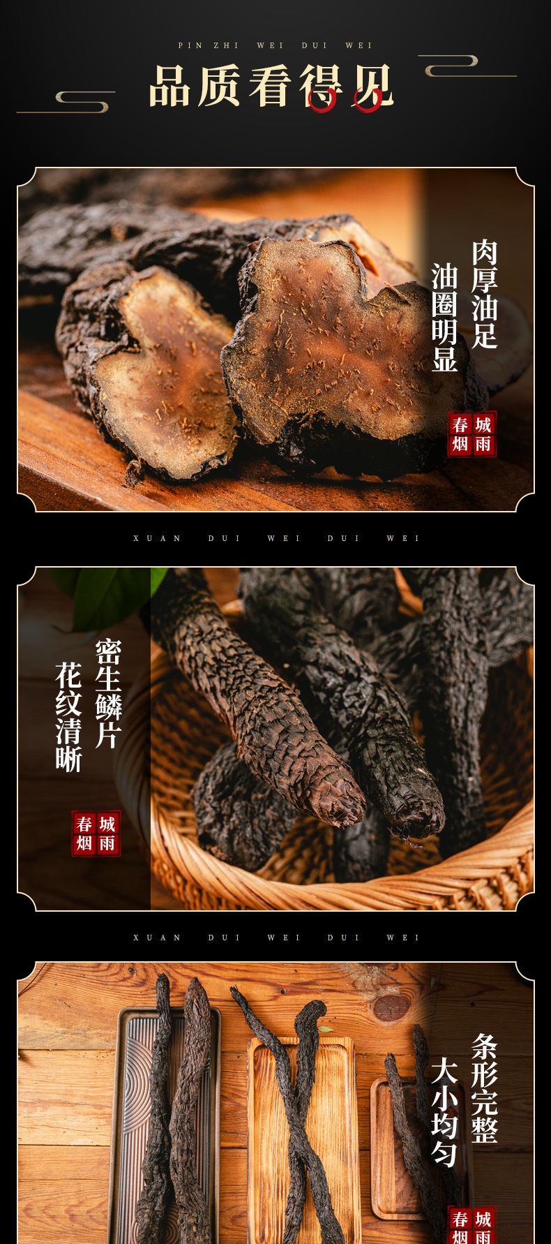 Dried Cistanche Deserticola Slices Rou Cong Rong 500g Inner Mongolia Herbal Root for Tea and Soup details