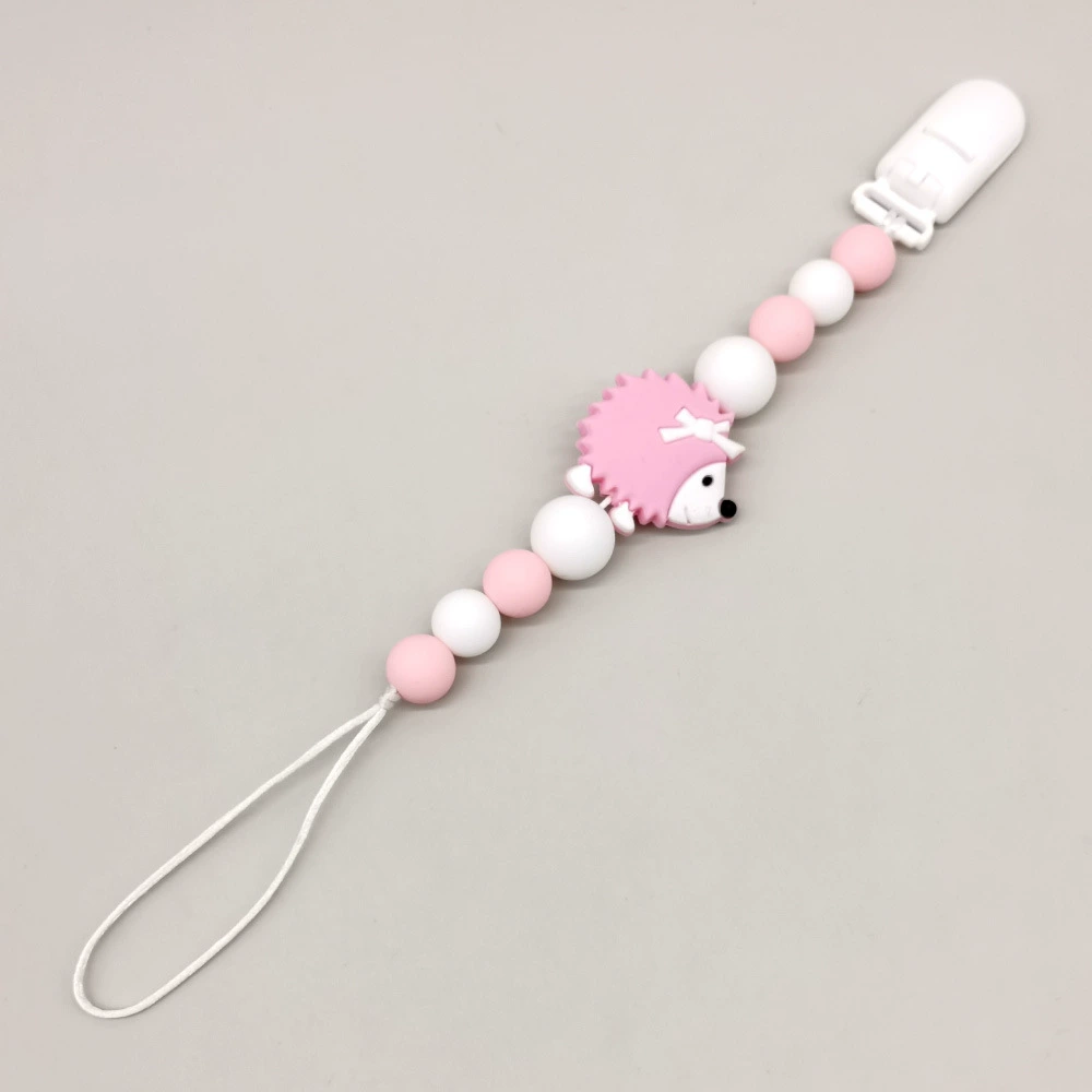 Children's silicone pacifier, chewy lanyard holder for correct bite