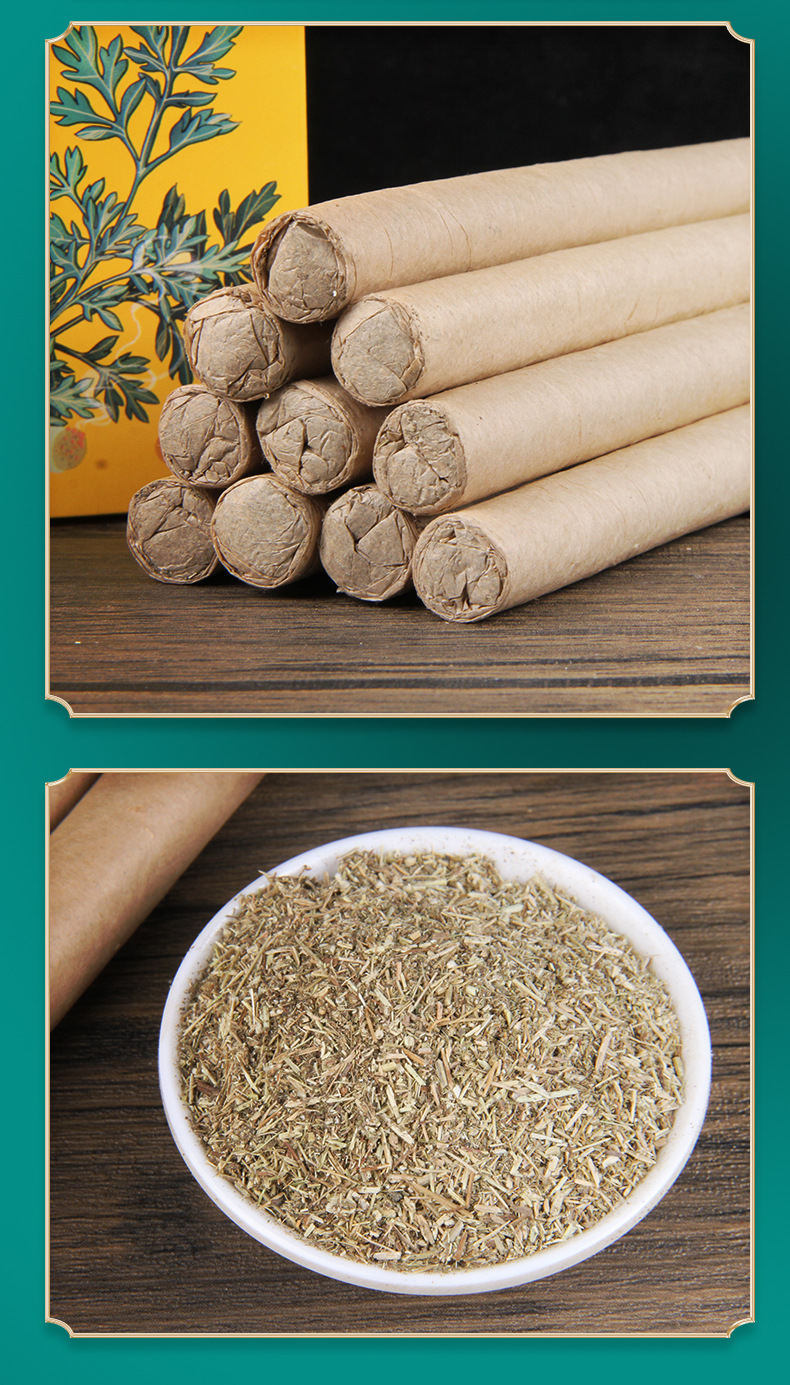 Moxa Sticks Ai Tiao 艾条 Mugwort Moxibustion Rolls 10 Pack for Warming Therapy preparation
