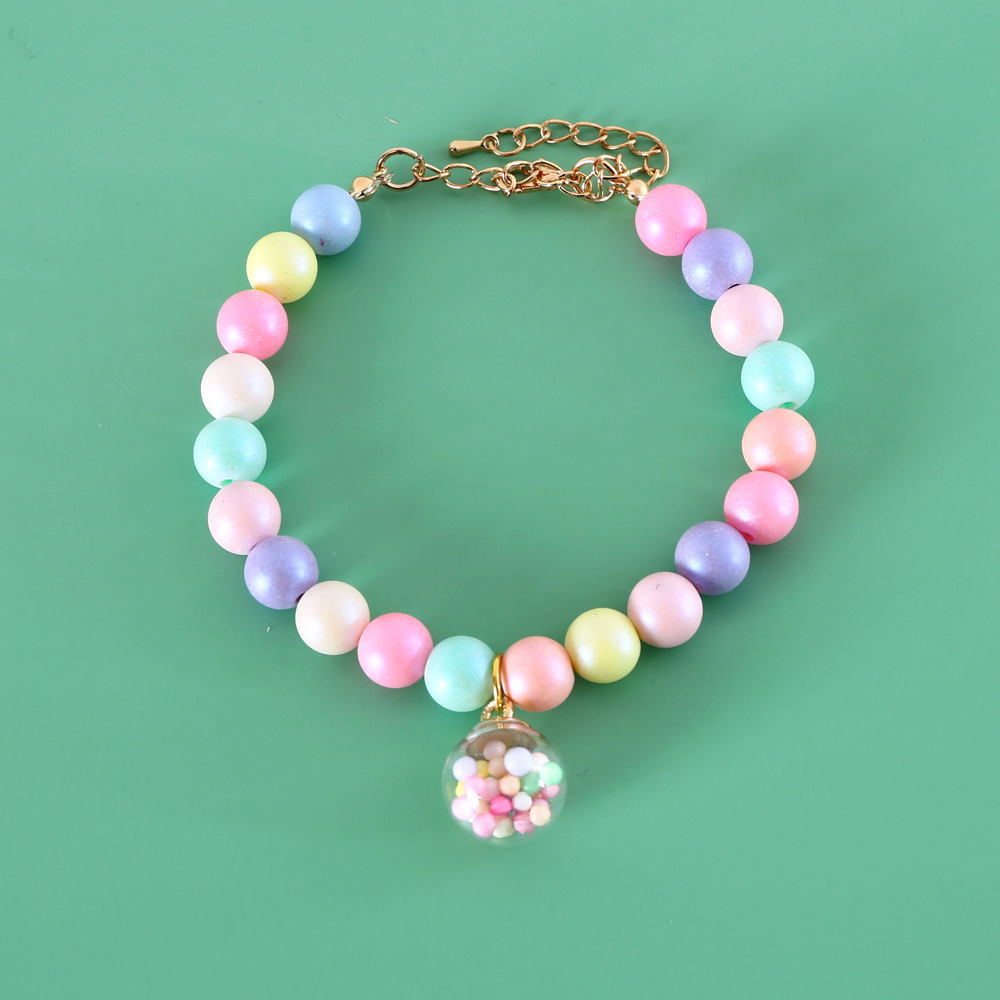 Hadas gatos perros perlas de color sueños luna tocado meteorito conejo collar de cumpleaños disparo accesorios pulseras
