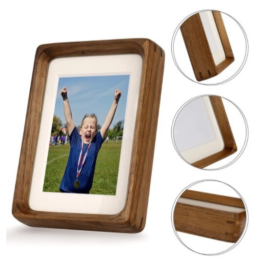 New Chinese style black walnut mortise and tenon solid wood frame with nail-free craftsmanship 8inch 10inch tabletop display factory wholesale in stock