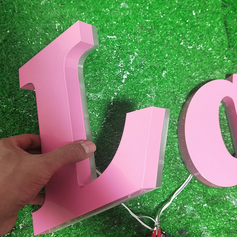 门头广告牌发光招牌不锈钢字母灯箱灯牌落地亚克力led定制商用LED