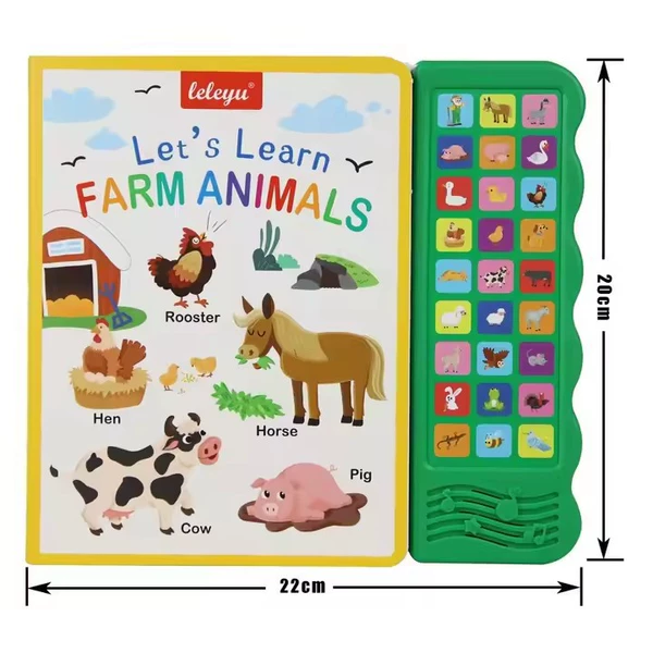 [Battery model does not come with battery] Farm Animal Side Button Audiobook LWB412