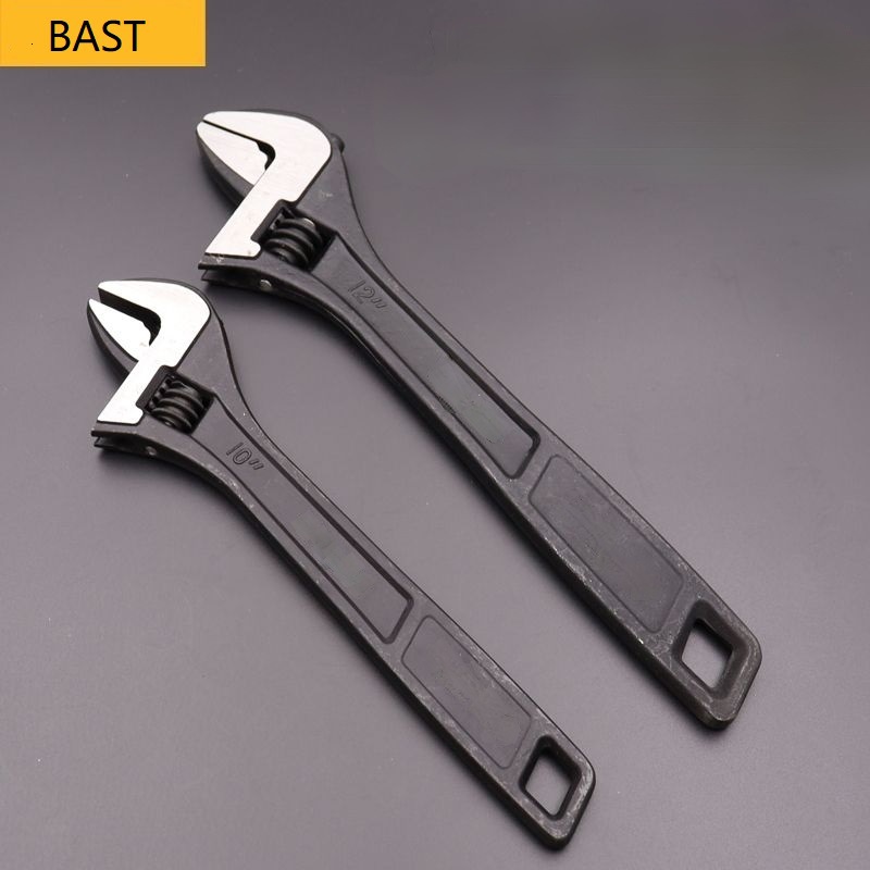 Llave ajustable de servicio pesado de estilo alemán llave ajustable grande abierta llave de baño herramienta manual