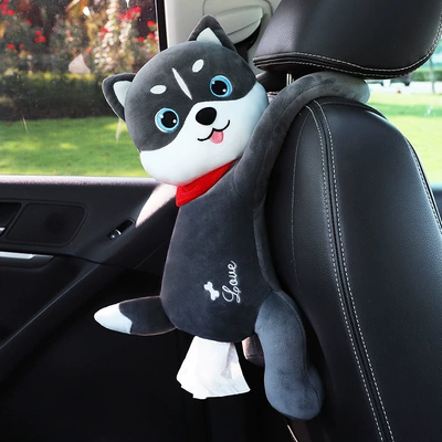 Car tissue box/set rear seat back-mounted Cartoon - cute-and-silly-hanging-tissue-box