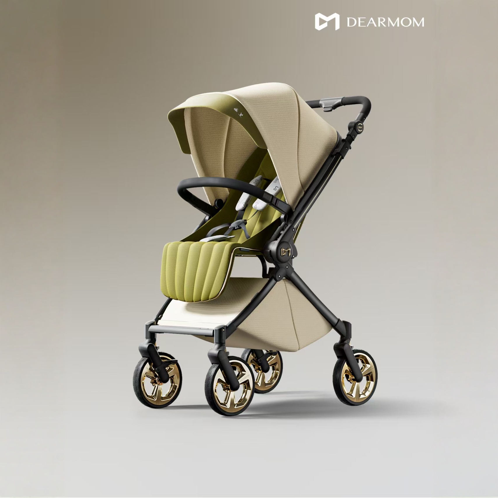 Dearmom Roman Holiday A2 Baby Stroller Newborn Two-Way Lightweight Sit-Down Hand Push Stroller