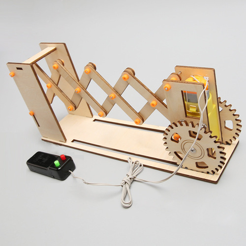 DIY electric barrier technology small production electric telescopic door for primary and secondary school students experimental kit STEAM gift wholesale