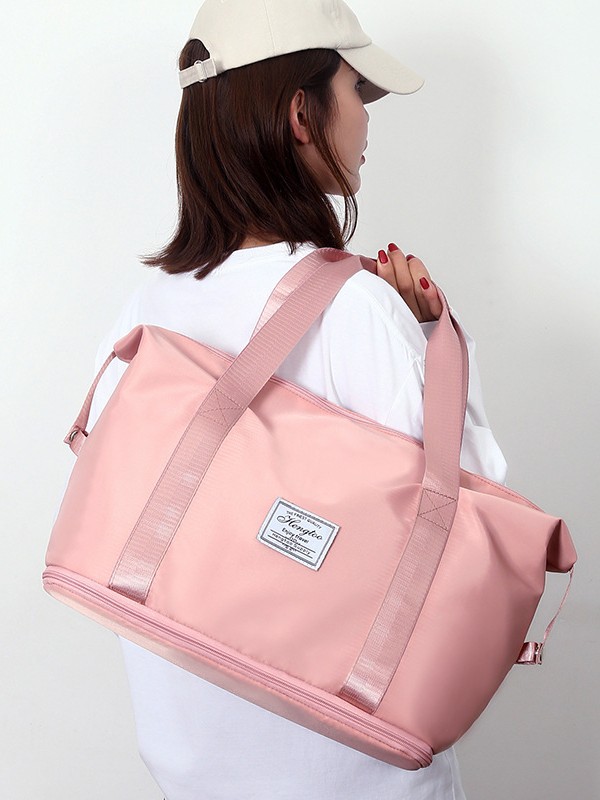 Nueva bolsa de almacenamiento impermeable transfronteriza mayorista Oxford expansión de gran capacidad portátil simple bolso de hombro deportivo