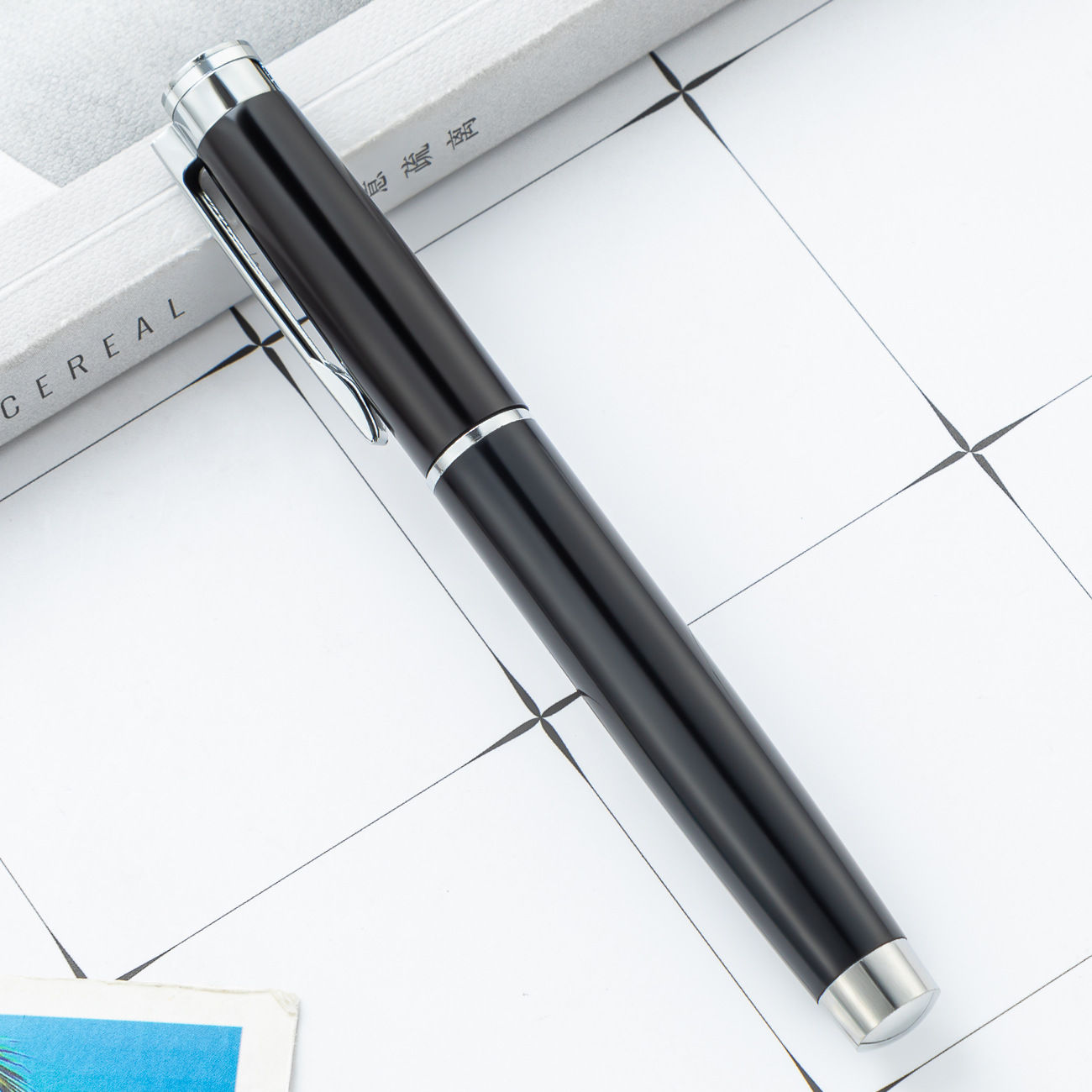Oficina de negocios lápiz de firma de metal regalos lápiz de bola de metal imprimible logotipo fabricante al por mayor lápiz negro neutro