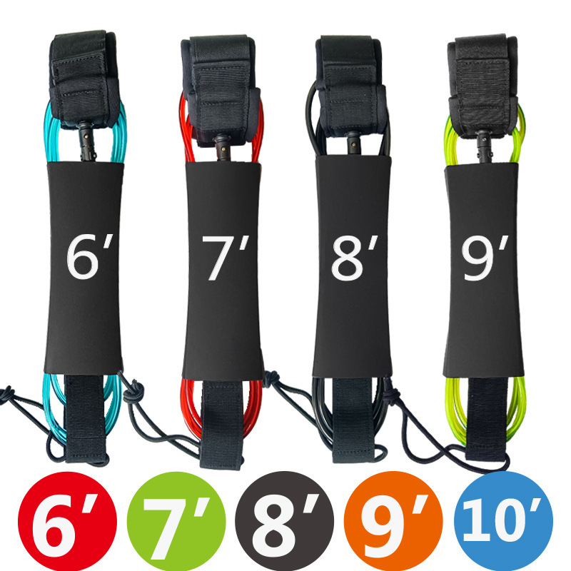 Factory 6/7/8/9/10 feet surfboard water skis safety rope surfing foot rope straight rope Surf Leash household Factory 6/7/8/9/10 feet surfboard water skis safety rope surfing foot rope straight rope Surf Leash household