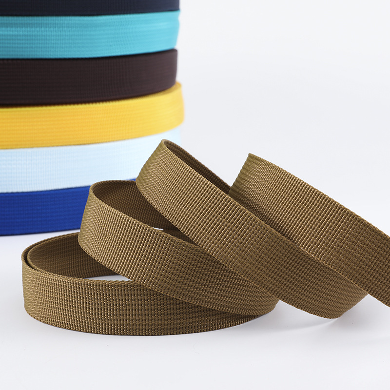 Cinta de polipropileno PP en stock pelo rápido 1cm-5cm Accesorios de ropa de cinta cinturón de color 600D cinta de grano americano