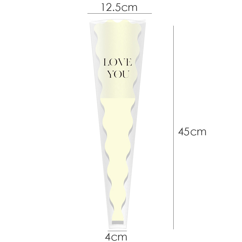 Huaxi día de San Valentín bolsas de flores individuales ramo de flores bolsas DIY rosas transparentes bolsas múltiples materiales de embalaje floral