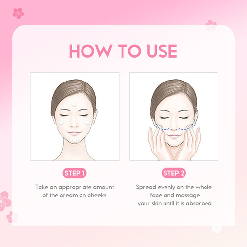 LAIKOU Sakura Cream Essence Moisturizing Facial Cream 25g Hydrating Nourishing Snow Cream Skincare Primer