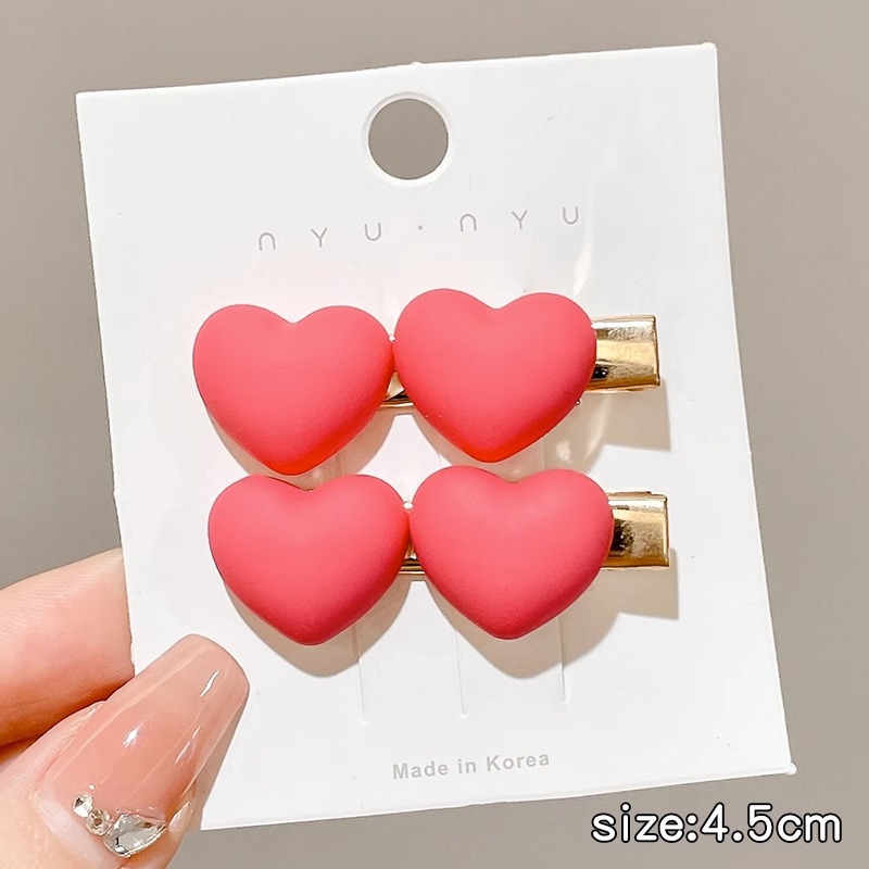 Coreana lateral frange clip de cabello de la frente de mujer sensación avanzada 2025 nuevo toque de dopamina clip de boca de pato