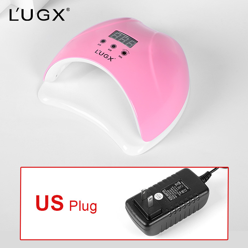 LUGX ouliyuan nueva máquina de fototerapia de uñas lámpara LED para hornear 48W de secado rápido inducción esmalte de uñas pegamento secador de lámpara de uñas