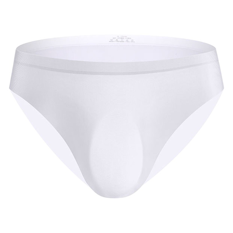 Fábrica al por mayor ropa interior de seda de hielo calzoncillos de hombre 3D mueren ropa interior de hombre de moda delgada transpirable de una pieza sin costuras